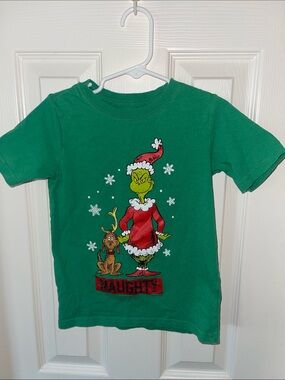Grinch Christmas Seasonal Ugly Sweater Short Sleeve Tee 5T